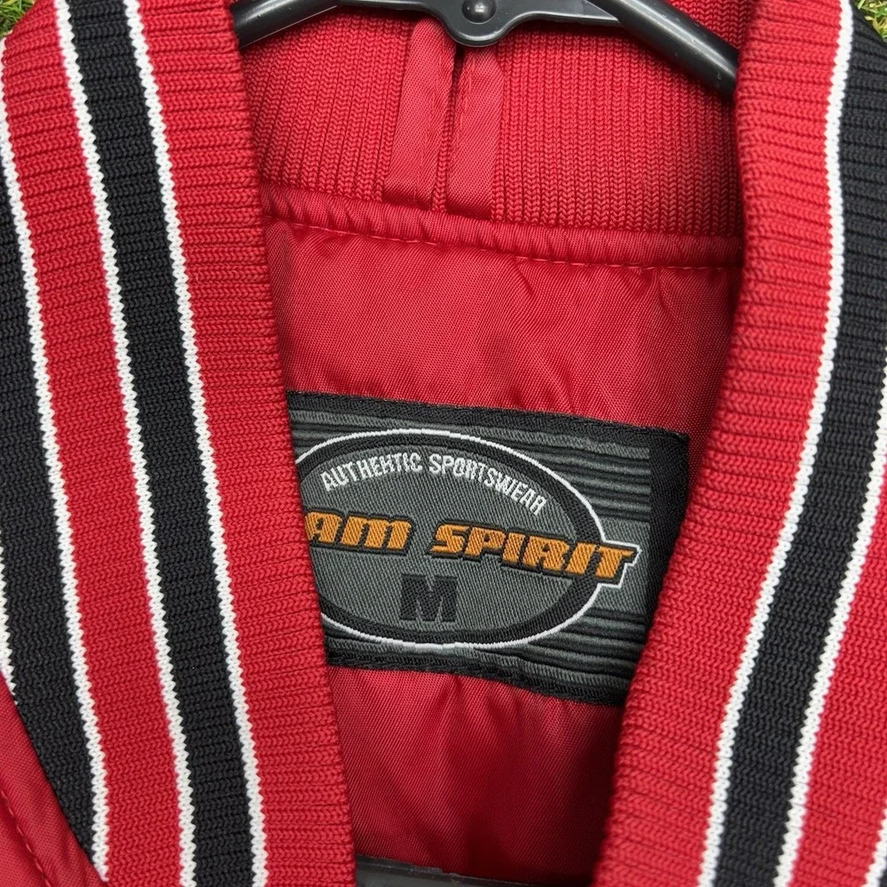 Vintage Ohio State Jacket Mens Medium Varsity Spellout OSU Puffer Buckeyes 90s